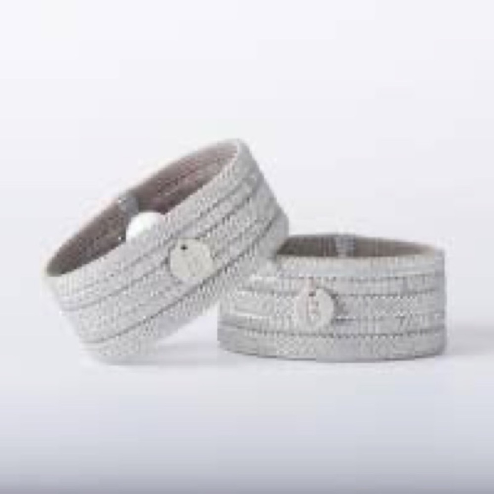 New Blisslets Edith Duo Nausea Relief Bracelets silver